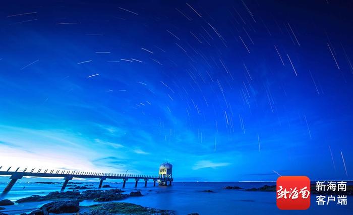 文昌抱虎角美丽星空。摄影：刘孙谋